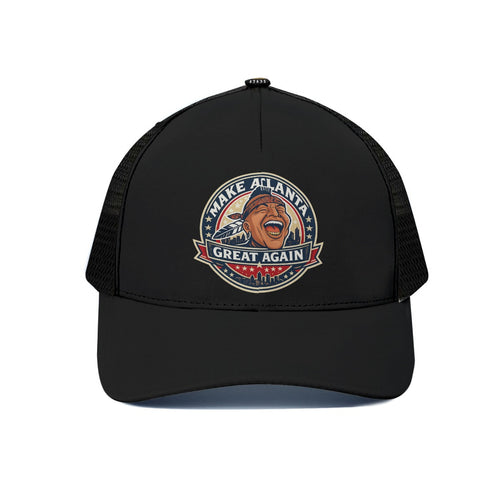 ATL Trucker — Crossed Axes Black Mesh