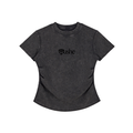 Vintage Washed Bodycon Cotton T-Shirt
